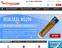 Tablet Screenshot of idealsealants.com